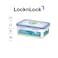 LocknLock 850ml Rectangular Airtight Food Container - BPA-Free, Microwave, Freezer, and Dishwasher Safe