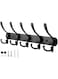 Coat Rack Wall Mount, Stainless Steel Coat Rack Heavy Duty Coat Hooks Wall Mounted - Coat Hange with 5 Tri Hooksr for Hat Towel Robes Jacket Clothes for Bathroom Entryway