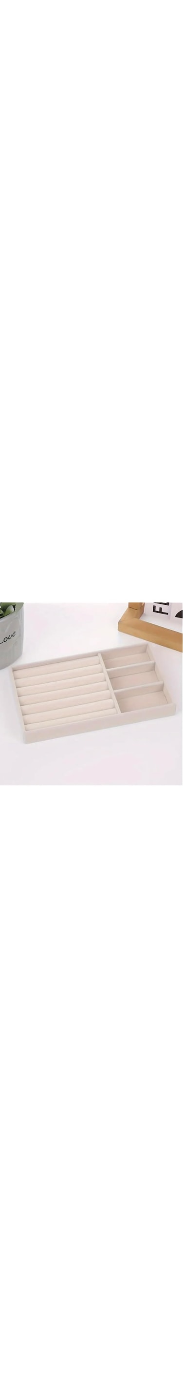 1 pc with 3 grid tray Jewelry Display Organizer Tray &ndash; Elegant Storage for Earrings, Rings &amp; Bracelets 035