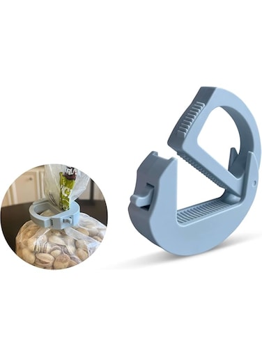 Bag Clip, Chip Clip, Food Clip, Bread Clip Adjustable, One Size Fits All, Stackable, Magnetic, Fridge &amp; Freezer Safe, Hook-Able,Built to Last, Ergonomic (Blue, 1 Pack)