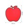 LocknLock Apple-Shaped Anti-Bacterial Cutting Board &ndash; Durable, Hygienic &amp; Dishwasher Safe