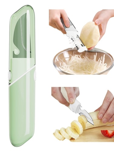and Fruit Knife 5-in-1, Portable for Home, Dorm, and Office Use, Foldable with Bottle Opener.