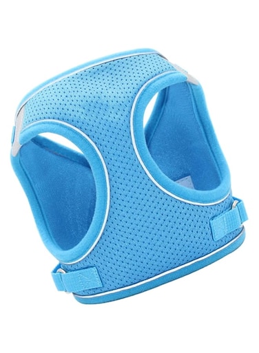 Sorandy Reflective Soft Leash Pet Harness, Dog Harness, Light Sturdy Breathable No Choke Vest Harness with 360 Degree Rotating Traction Hook for Small, Medium and Large Dogs (M)