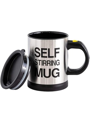 Generies Self Stirring Coffee Mug Cup Funny Electric Stainless Steel Automatic Self Mixing Spinning Home Office Travel Mixer Cup