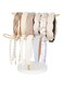 Dahey Headband Holder Organizer Metal 2-Tier Hair Hoop Display Stand Headband Organizer Storage Hair Ropes Accessories Bracelets Bangles Bedroom College Dorm Decor for Girls Women, Gold