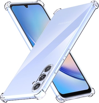 Clear Soft Silicone Shockproof Anti-Scratch Protective Bumper Case for Samsung Galaxy S23, Air Cushion, Transparent Back Cover