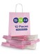 Packing PBAG(P)-10 Kraft Paper Party Bag with Twisted Handle 10-Pieces, 24 cm x 28 cm x 12 cm Size, Pink