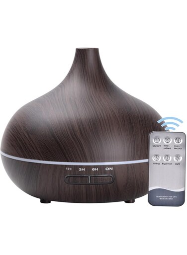 Homarket Diffusers for Essential Oils Large Room, 300ml Essential Oil Diffusers with Remote Control, 7 Colors Light for Bedroom