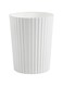 JiatuA Small Trash Can Plastic Wastebasket 1.8 Gallon Round Garbage Container Bin for Bathroom, Kitchen, Bedroom, Office, College Dorm, White