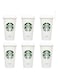 STARBUCKS Reusable Cups Recyclable Grande 16 OZ Plastic Travel to Go Coffee Cups (6pcs)