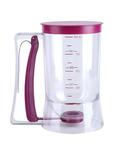 Eojsuosnks Pancake Cupcake Batter Dispenser for Muffins &amp; Waffles Baking Tool (purple)