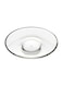 6-Piece Asena Tea Saucer Set Clear 115mm