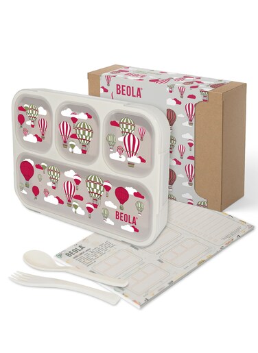 Multi Compartment Lunch Box For Kids Adults, 4Magic Sky