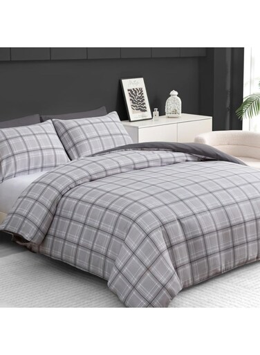 Home Reversible Duvet Cover Set &acirc;&euro;&ldquo; 3 Pcs Soft Microfiber Bedding Set with Zipper Closure and Corner Ties &acirc;&euro;&ldquo; Breathable, Lightweight &amp; Durable Quilt Cover