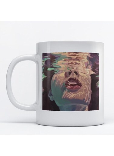 The Woman Printed Mug White/Pink/Green