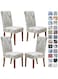 SPRINGRICO Chair Covers for Dining Room Set of 4, Stretch Dining Chair Cover, Washable Spandex Kitchen Parsons Chair Slipcovers, Removable Seat Protector for Home or Party (4 Pack, Lucid Calm)