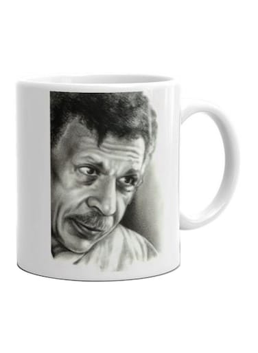Print Printed Ceramic Mug White/Grey
