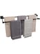 TocTen Double Bath Towel Bar - Thicken SUS304 Stainless Steel Towel Rack for Bathroom, Bathroom Accessories Double Towel Rod Heavy Duty Wall Mounted Square Towel Holder (Matte Black,30 INCH)