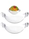 NALACAL Half Moon Pan Strainer, Stainless Steel Kitchen Pasta Strainer Pots Colanders, Made Stainless Steel Materials, Perfect for draining Pasta, Vegetable, Fruit, Rice, Noodles (2pcs)