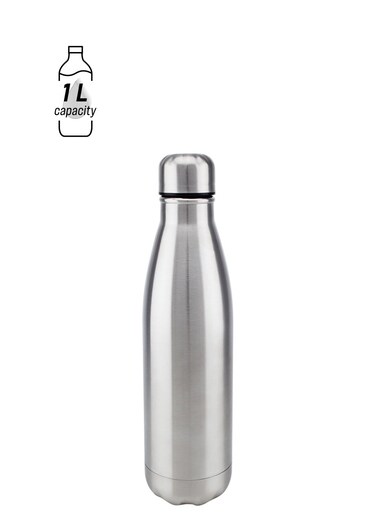 Stainless Steel Vaccum Bottle Silver 1000ml
