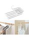 KASTWAVE 5-in-1 Foldable Space-Saving Hangers - Multi-Layer Stainless Steel Pants &amp; Jeans Organizer for Closet