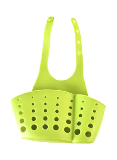 Snap-On Sink Drain Storage Basket Green 200x110x70mm