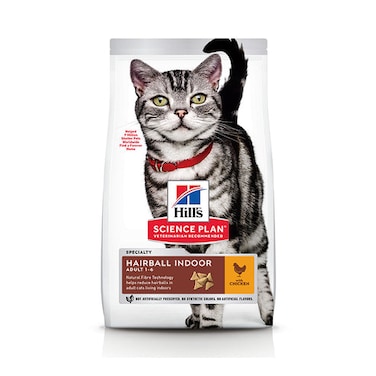 Hills Science Plan Hairball indoor Adult Dry Cat Food With Chicken-3kg