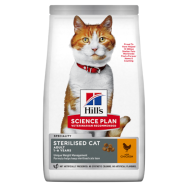 Hills Science Plan Sterilised Cat Adult Dry Food With Chicken - 3Kg