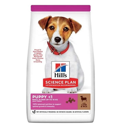 Hills Science Plan Small &amp; Mini Puppy Dog Food Dry With Lamb &amp; Rice- 3 Kg