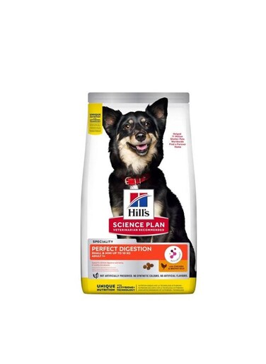 Hill&rsquo;s Science Plan Perfect Digestion Small &amp; Mini Adult 1+ Dog Food with Chicken &amp; Brown Rice (1.5kg)