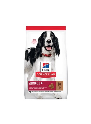 Hill's Science Plan Medium Adult Dog Food with Lamb &amp; Rice (14kg )