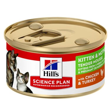Hill&rsquo;s Science Plan Kitten &amp; Mother Mousse with Chicken &amp; Turkey 85g