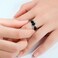 Smart Temperature Ring Stainless Steel Personalized Temperature Display Couple Ring, Size: 10(White)