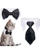 ZELLYA Dog Cat Tuxedo Collar, Cat Wedding Bowtie, Cat Bow Tie Tux Collar Costume Birthday Dog Bowtie Cat Collar for Dog Cat Puppy (Small)