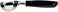 Utilita Ice Cream Scoop with Chrome-plated Zamak and Black Polypropylene Handle