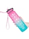 Sports Water Bottle 1l Gym Leakproof Water Bottle Motivational Water Bottle With Straw And Time Marker: Water Bottle For Kids, Bpa Free Water Bottle For Sports, Office and School