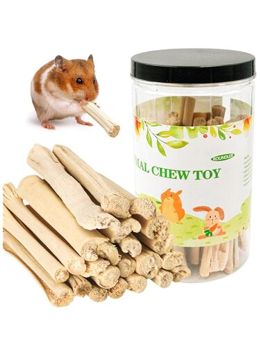 AMAWMW Rabbit Chew Toys, Small Animal Treats Natural Timothy Grass Chew Toys, Grass Cake&amp;Grass Ball Pet Snacks Molar Teeth Grinding Toy Chewing for Chinchillas Hamsters Guinea Pig Dwarf Rabbit Gerbils