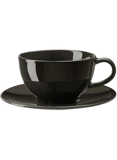 Vardagen Teacup With Saucer Dark Grey