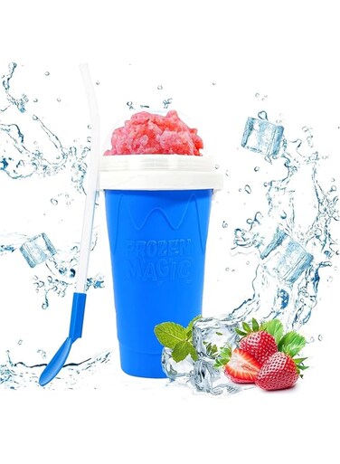 Slushie Maker Cup, Slushy Maker Magic Squeeze Cup, Cooling Freeze Mug, Milkshake &amp; Smoothie Mug, Portable Squeeze Ice Cup, DIY Family Fun for All Ages