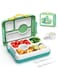 TERRIFI Kids Bento Box, Leak-Proof, 4-Compartment Bento-Style Lunch Box, Perfect Portion Sizes for Ages 3 to 10 - BPA-Free, Portable Handle, Dishwasher Safe, Food-Safe Materials, Tiffany Green