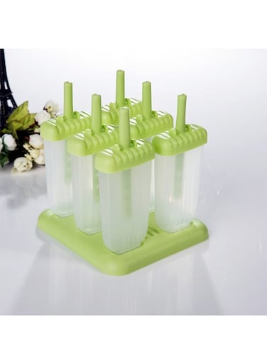 Ice Cream Popsicle Molds Green