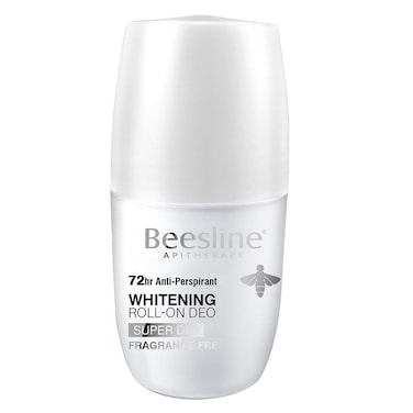 Beesline Apitherapy Whitening Aluminium Free Deodorant Roll-On Super Dry Fragrance Free 50ml