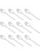 WNK Symphony Mocha Spoon Set - 12 Pieces,Silver