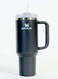 Quencher H2.0 FlowState Vacuum Insulated Tumbler &acirc;&euro;&ldquo; 40oz Black Stainless Steel Travel Mug with Leakproof Lid &amp; Straw, Double-Walled Design, Keeps Drinks Hot for 7 Hours &amp; Cold for 24 Hours, Durable &amp; Portable Travel Bottle for Work, Gym, Outdoor Adventures &amp; On-the-Go Hydration