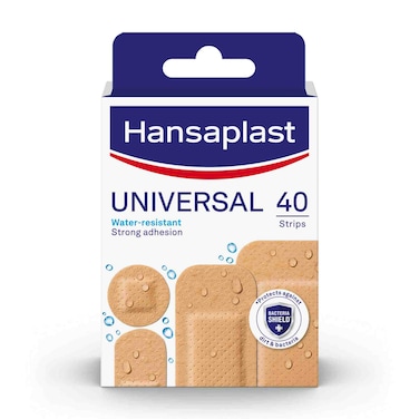 Hansaplast Universal Wound Plasters, Water-resistant, 40 Strips