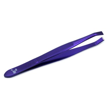 CT409A Electroplated Non-Slip Grip Square Tip Tweezers