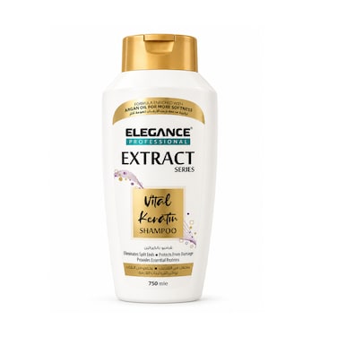 Elegance Professional Shampoo Extract Series with Keratin 750ml &ndash; Keratin Repair Shampoo for Damaged Hair, Anti Frizz Strengthening Hair Shampoo for Men &amp; Women