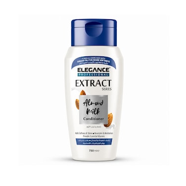Elegance Professional Conditioner Extract Series Almond Milk 750ml &ndash; Deep Moisturizing Conditioner, Anti Frizz Nourishing Hair Conditioner for Men &amp; Women