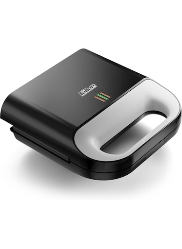 Feller Germany, 2 Slice Sandwich Maker,750W with Non-Stick Coating, 3 Indicators, Cool Touch Handle, Space Saving Upright Storage, Auto Temperature Control, SM150, 2Y Guarantee-UAE Version (Black)