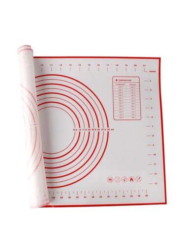 Baking Mat White/Red 40x60cm